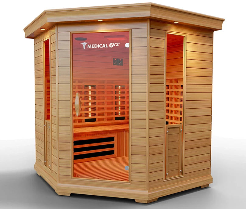 6 Person Indoor Infrared Full Spectrum Sauna | Medical 6 Plus