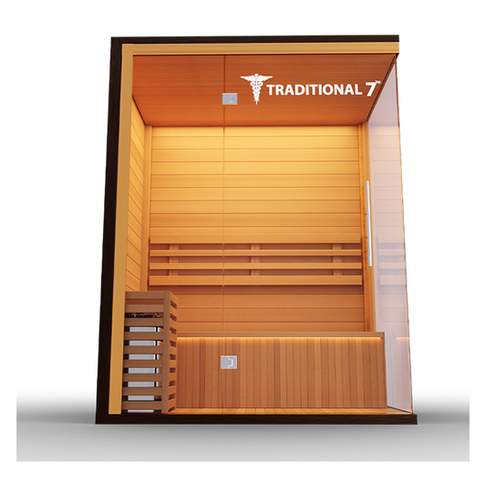3 Person Home Steam Sauna | Traditional 7