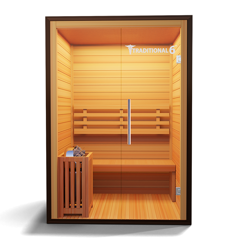 2 Person Home Stream Sauna | Traditional 6
