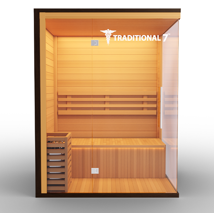 3 Person Home Steam Sauna | Traditional 7