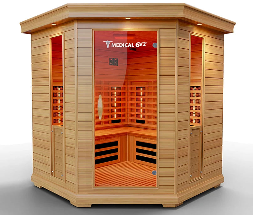 6 Person Indoor Infrared Full Spectrum Sauna | Medical 6 Plus