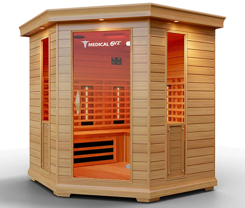 6 Person Indoor Infrared Full Spectrum Sauna | Medical 6 Plus