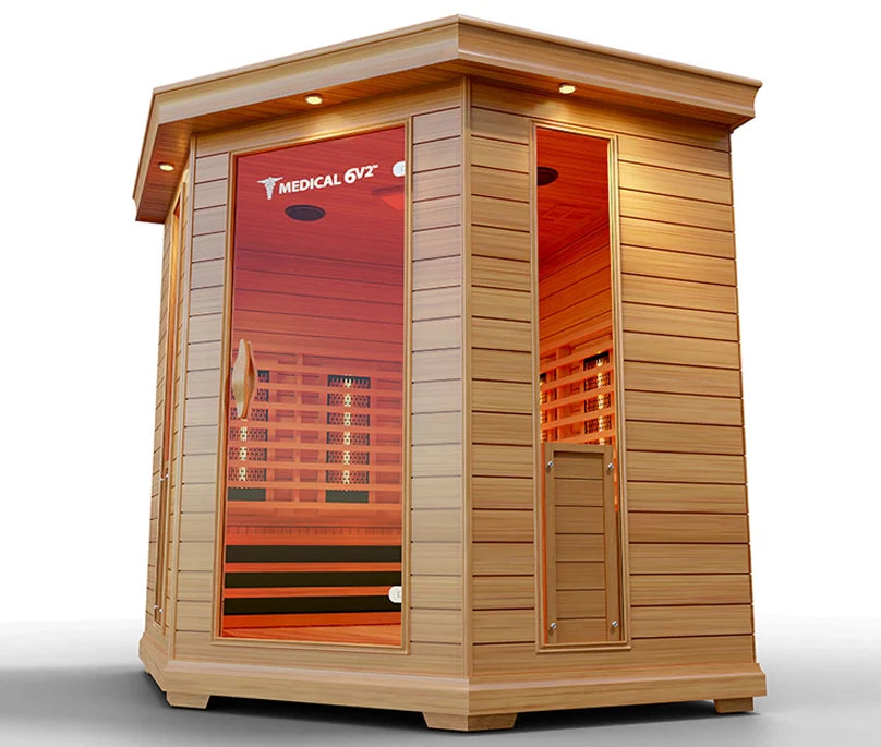 6 Person Indoor Infrared Full Spectrum Sauna | Medical 6 Plus