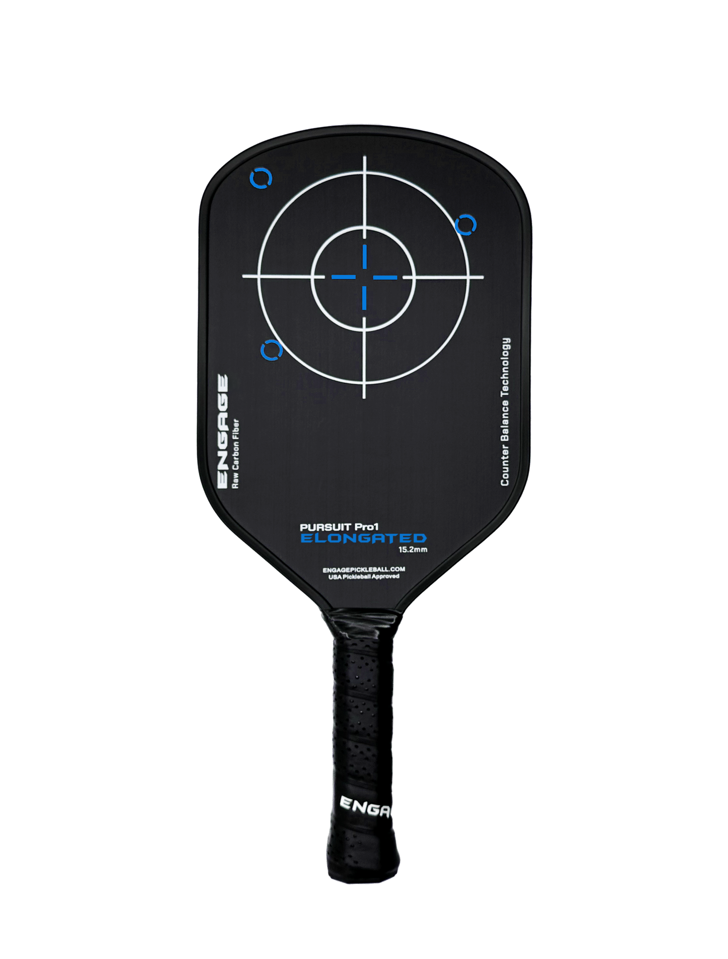 Elongated Raw Carbon Fiber Padel