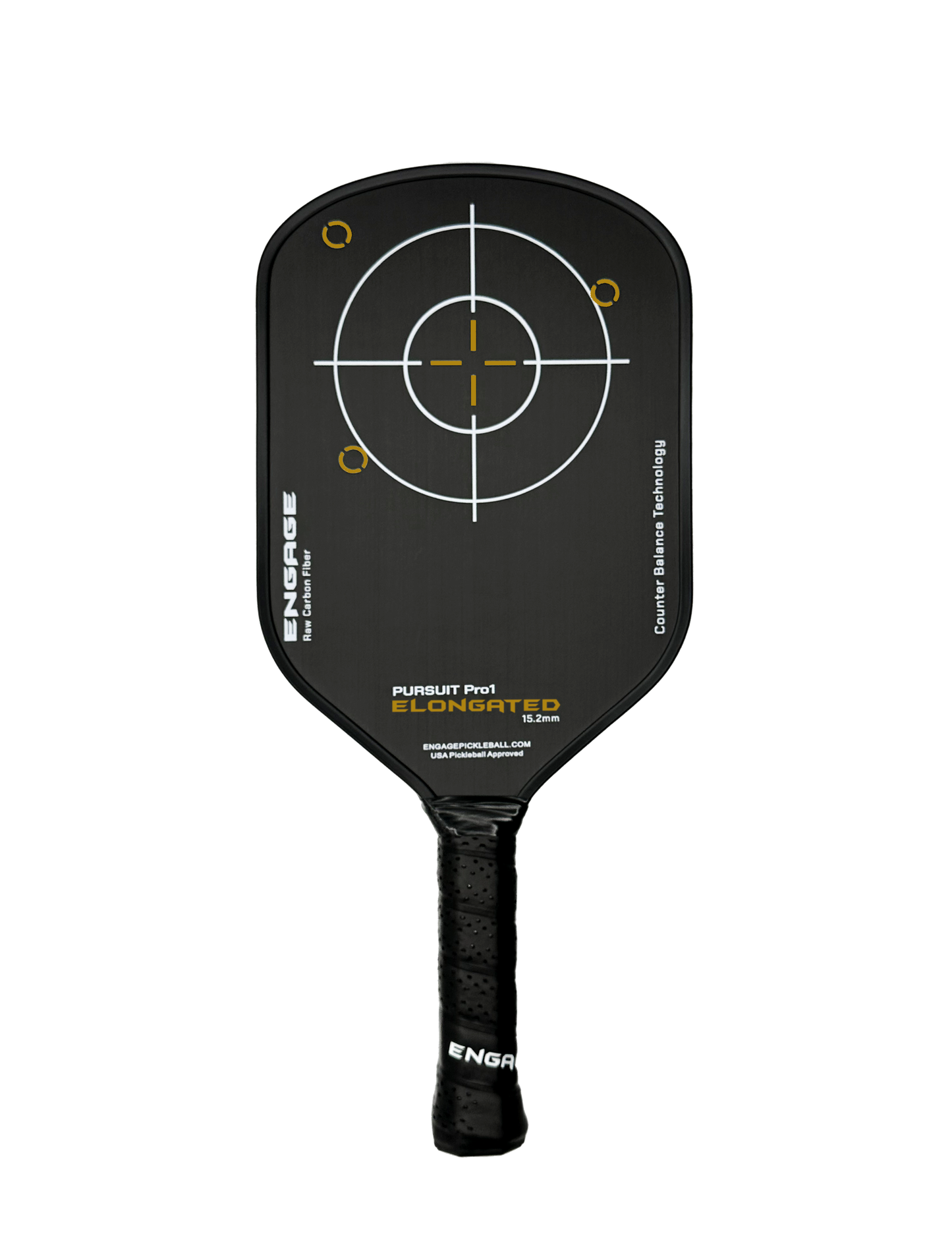 Elongated Raw Carbon Fiber Padel