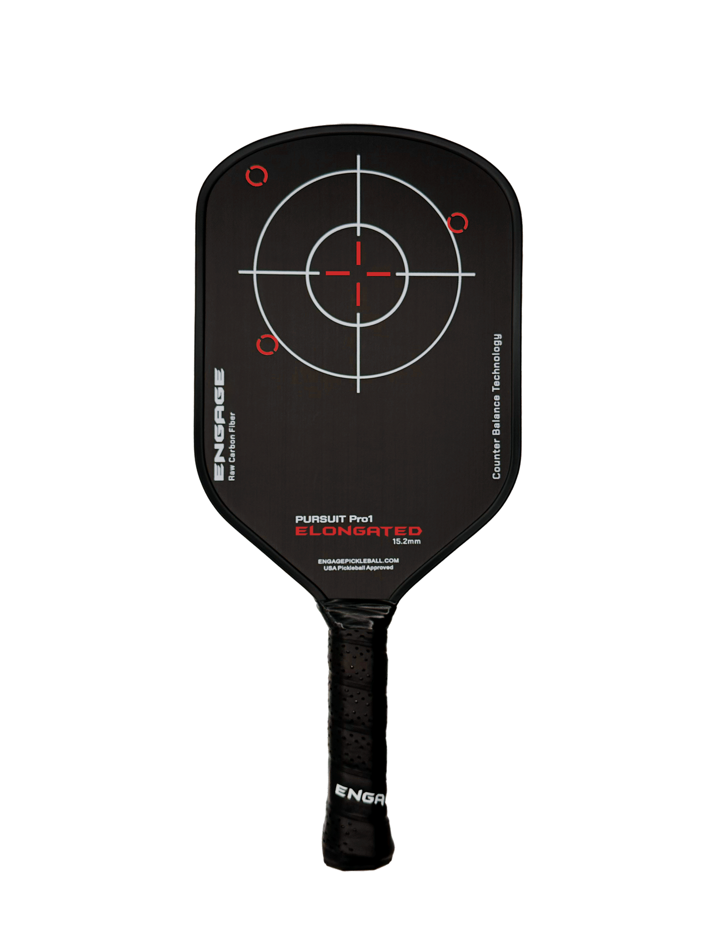 Elongated Raw Carbon Fiber Padel