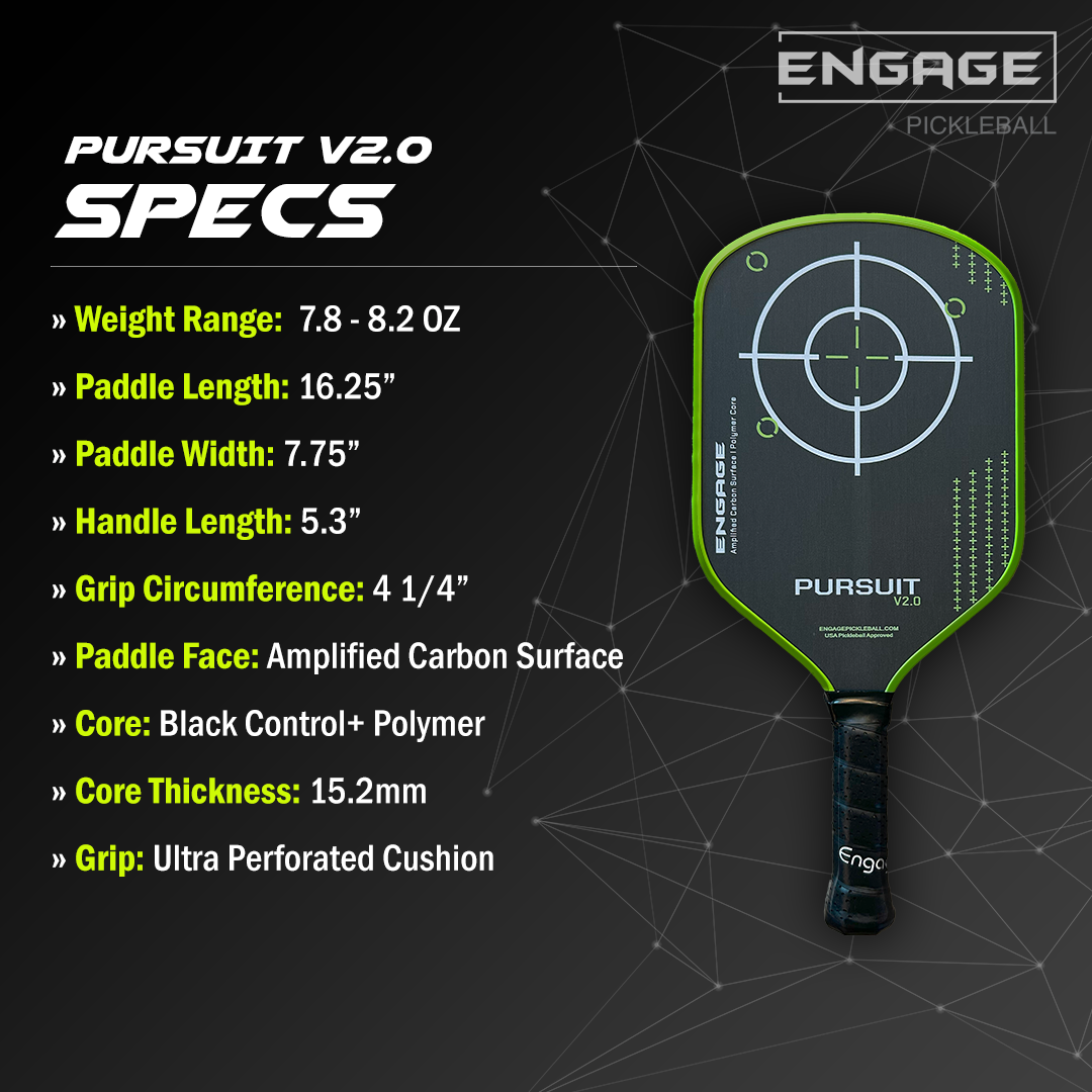 Amplified Carbon Surface Hybrid Pickleball Paddle