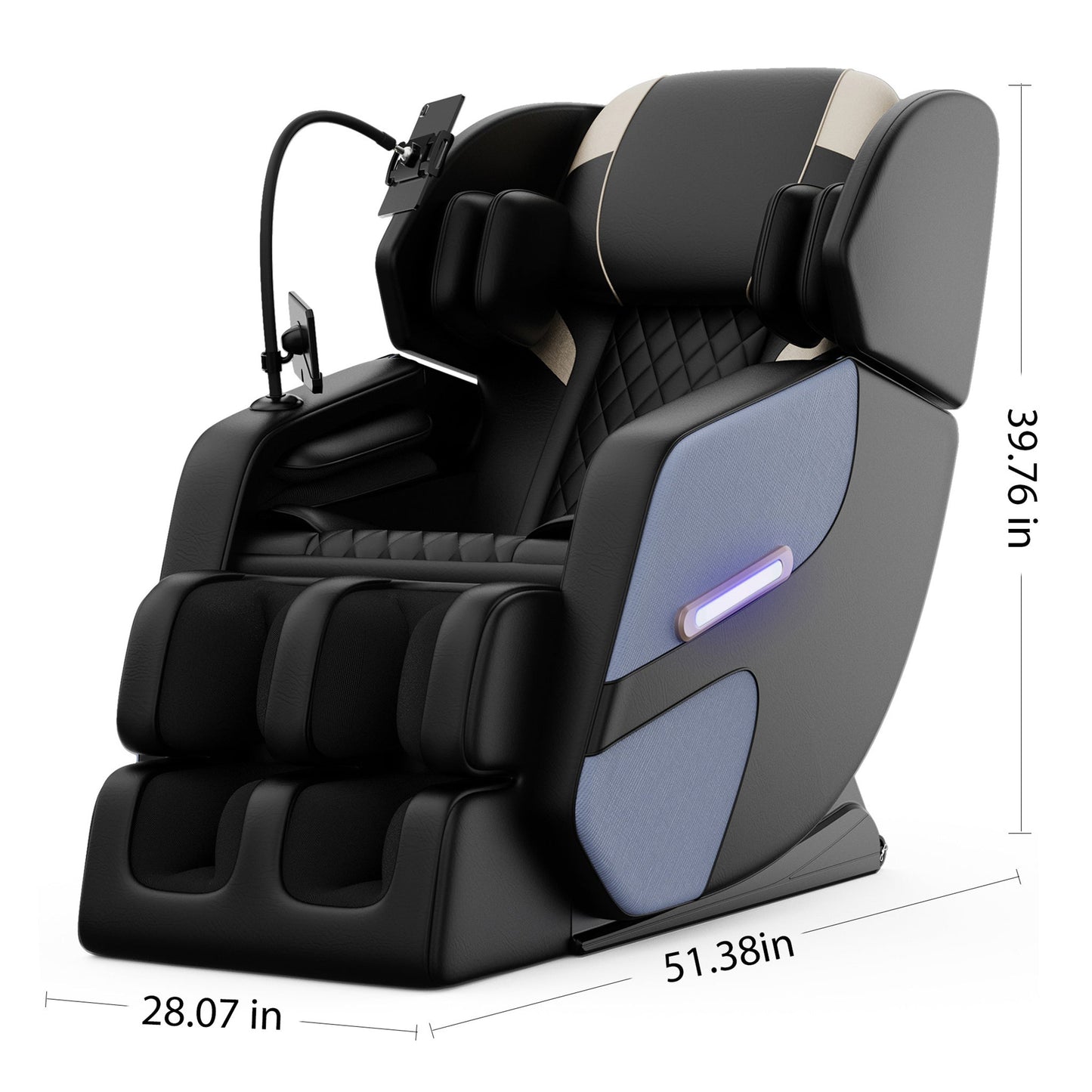 Imperium Full-Body Zero Gravity Massage Recliner Chair With Ambient Lighting (SAK34591)