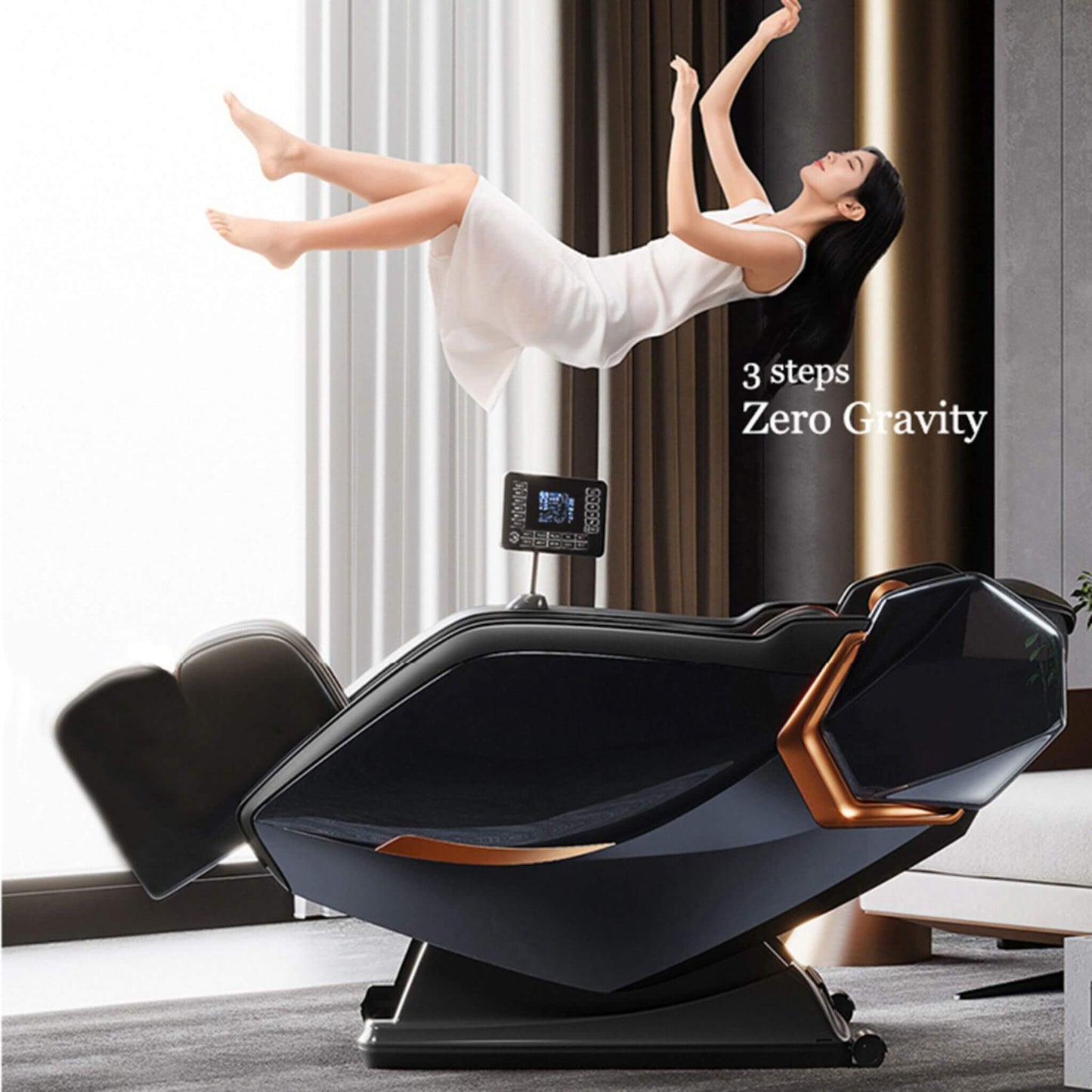 Nova Full-Body Zero Gravity Shiatsu Massage Chair With Heat And Voice Control