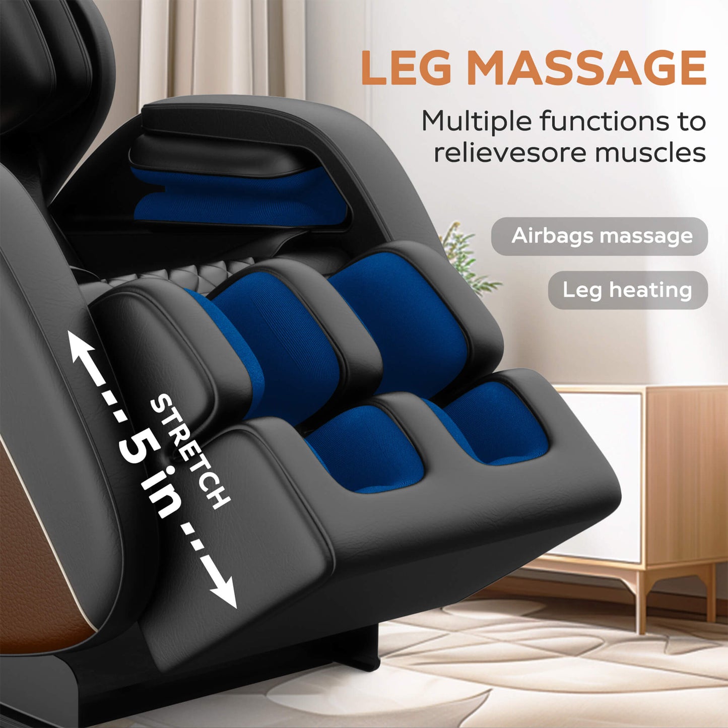 Sovereign Zero Gravity Massage Chair With Six Massage Rollers