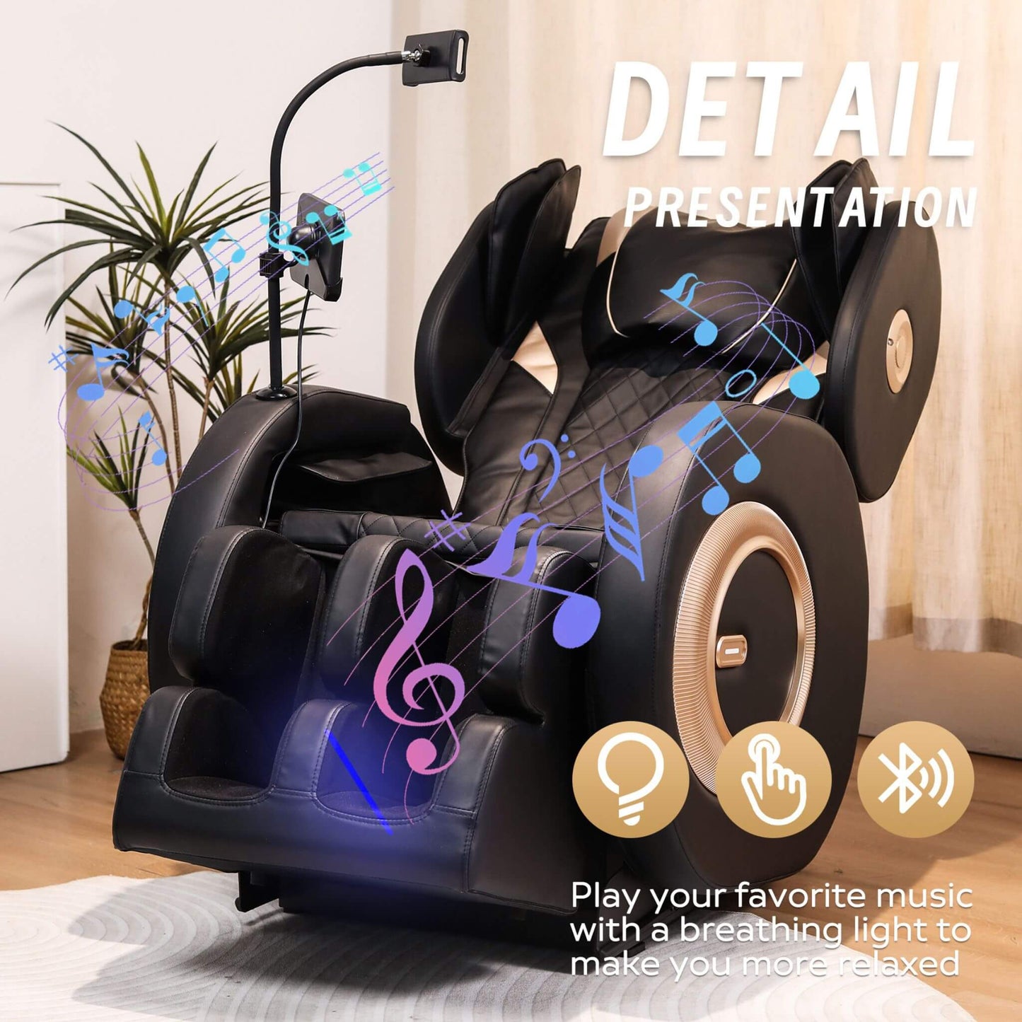 Tranquil Automatic Zero Gravity Massage Recliner Chair With Full Body Air Pressure