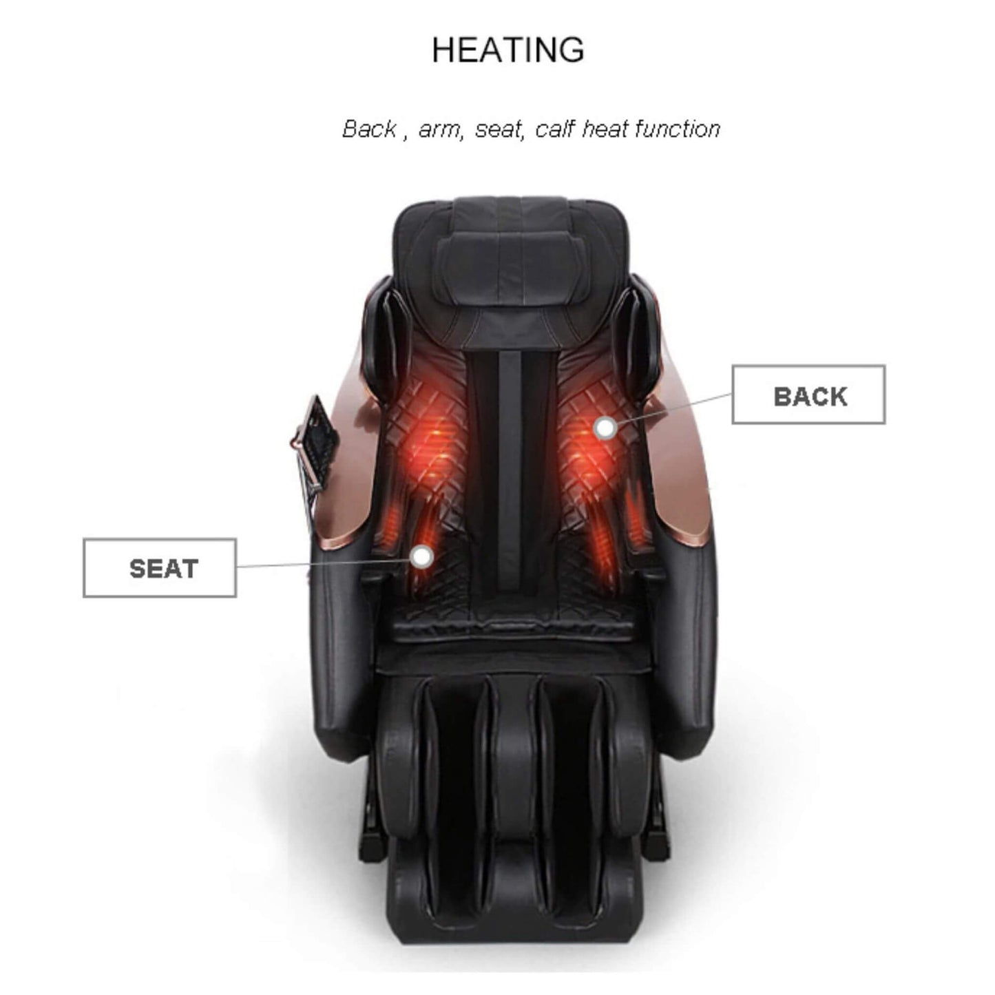 Zenith Full Body Zero Gravity Shiatsu Massage Chair With Heat And Voice Control
