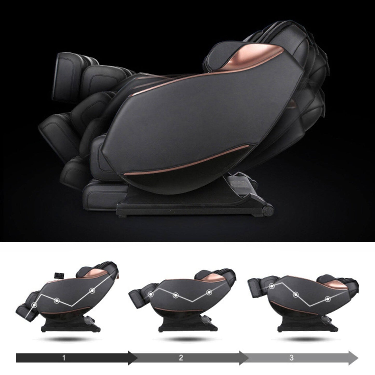 Zenith Full Body Zero Gravity Shiatsu Massage Chair With Heat And Voice Control