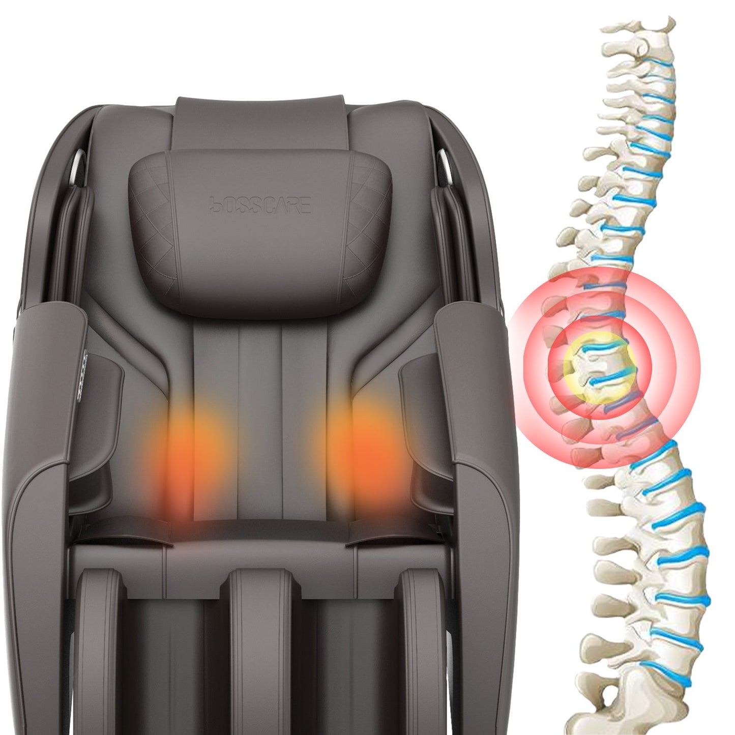 Zero-Gravity Leather Massage Chair With Zero Gravity And Bluetooth