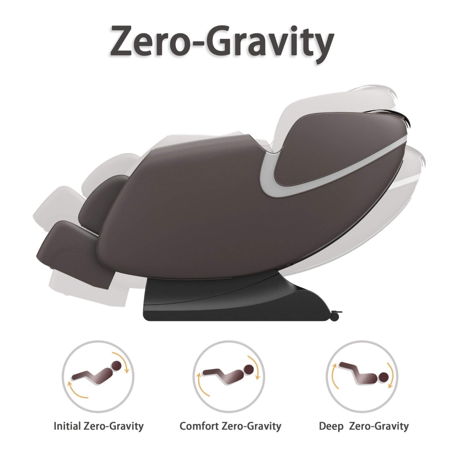 Zero-Gravity Leather Massage Chair With Zero Gravity And Bluetooth
