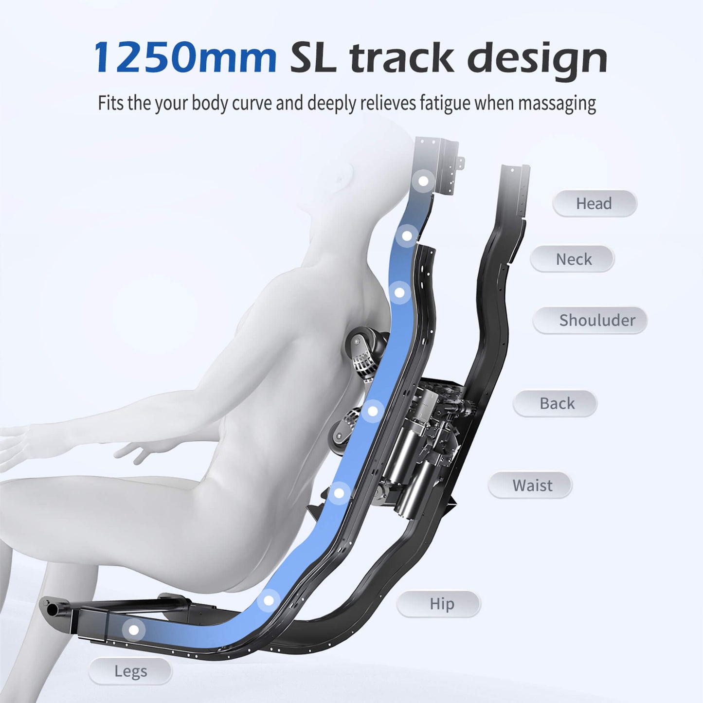 Premium Full Body Zero Gravity Massage Chair With Ai Voice And App Control, Gray