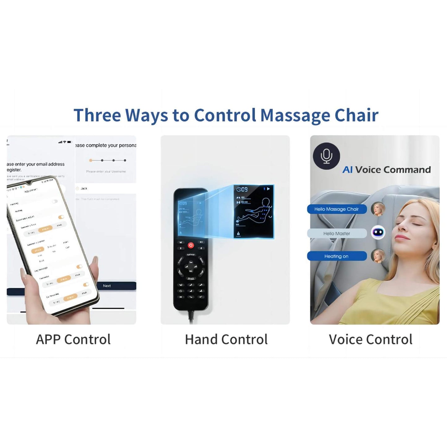 Premium Full Body Zero Gravity Massage Chair With Ai Voice And App Control, Gray