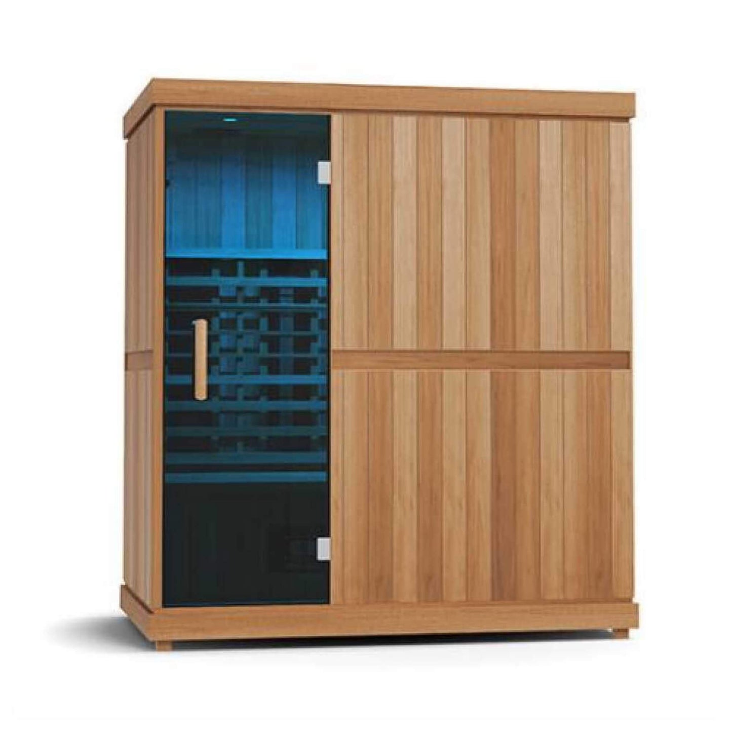 Full Spectrum 4-Person Capacity Home Infrared Sauna With Adjustable Sauna Feet