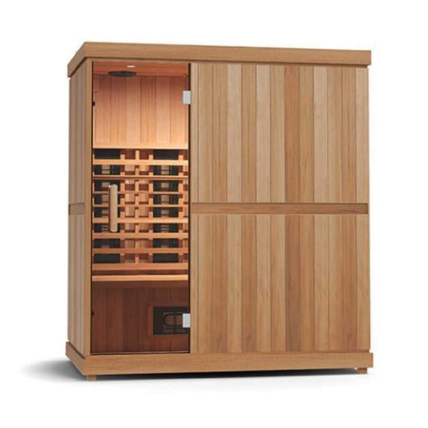 Full Spectrum 4-Person Capacity Home Infrared Sauna With Adjustable Sauna Feet