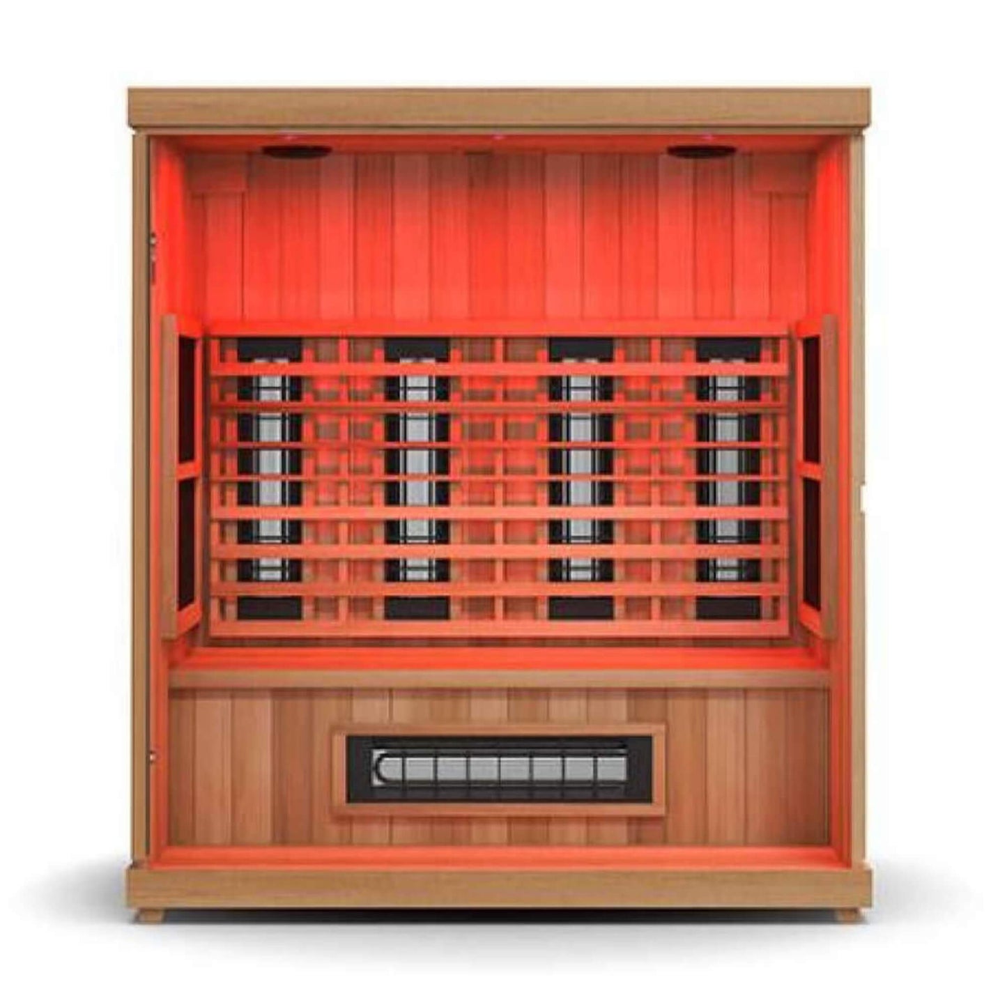 Full Spectrum 4-Person Capacity Home Infrared Sauna With Adjustable Sauna Feet