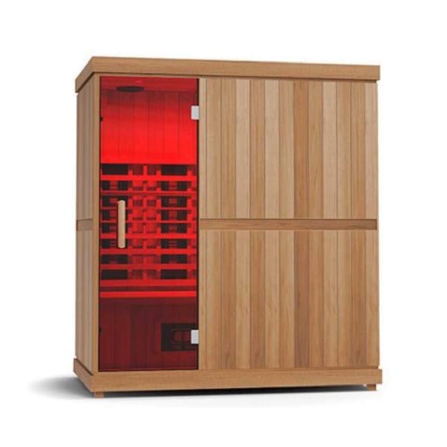 Full Spectrum 4-Person Capacity Home Infrared Sauna With Adjustable Sauna Feet