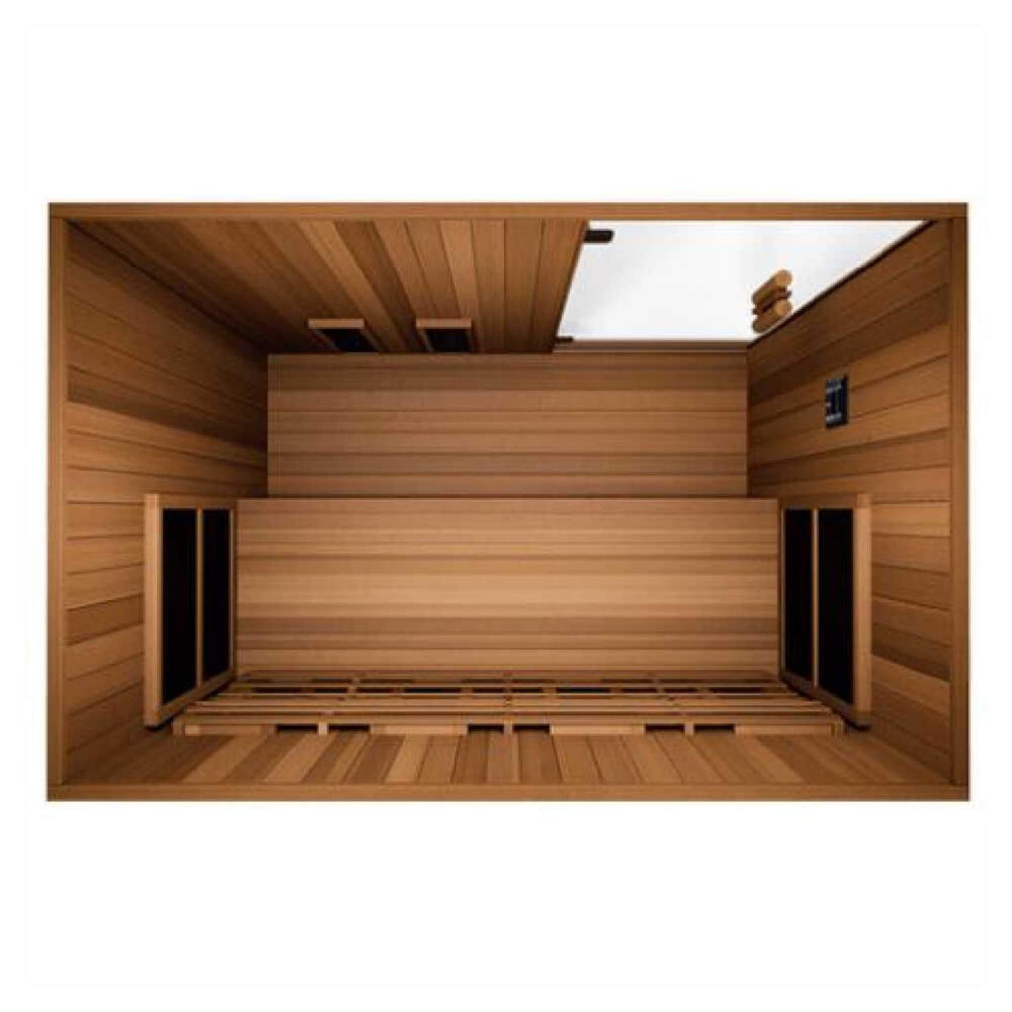 Full Spectrum 4-Person Capacity Home Infrared Sauna With Adjustable Sauna Feet