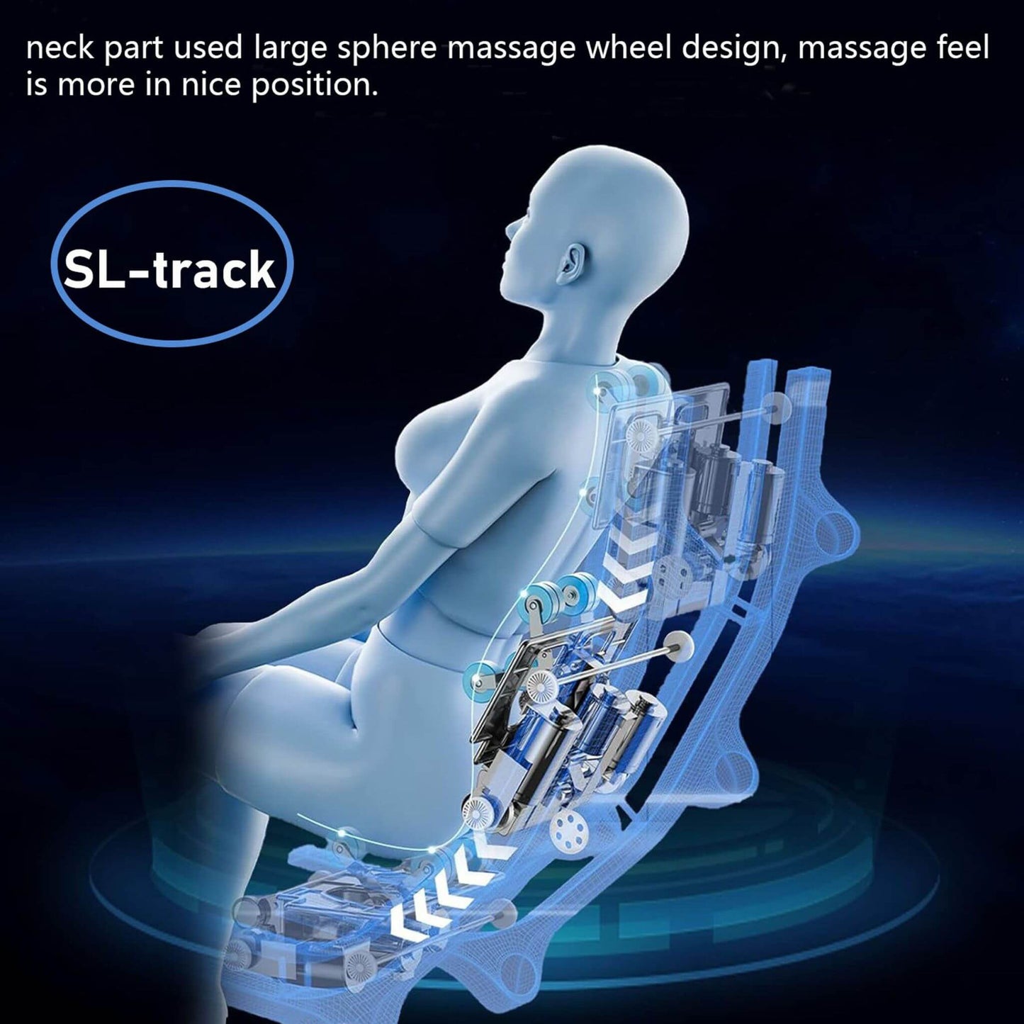 Rovix Premium Zero Gravity Full Body Multifunction Massage Chair With Auto Body Scan