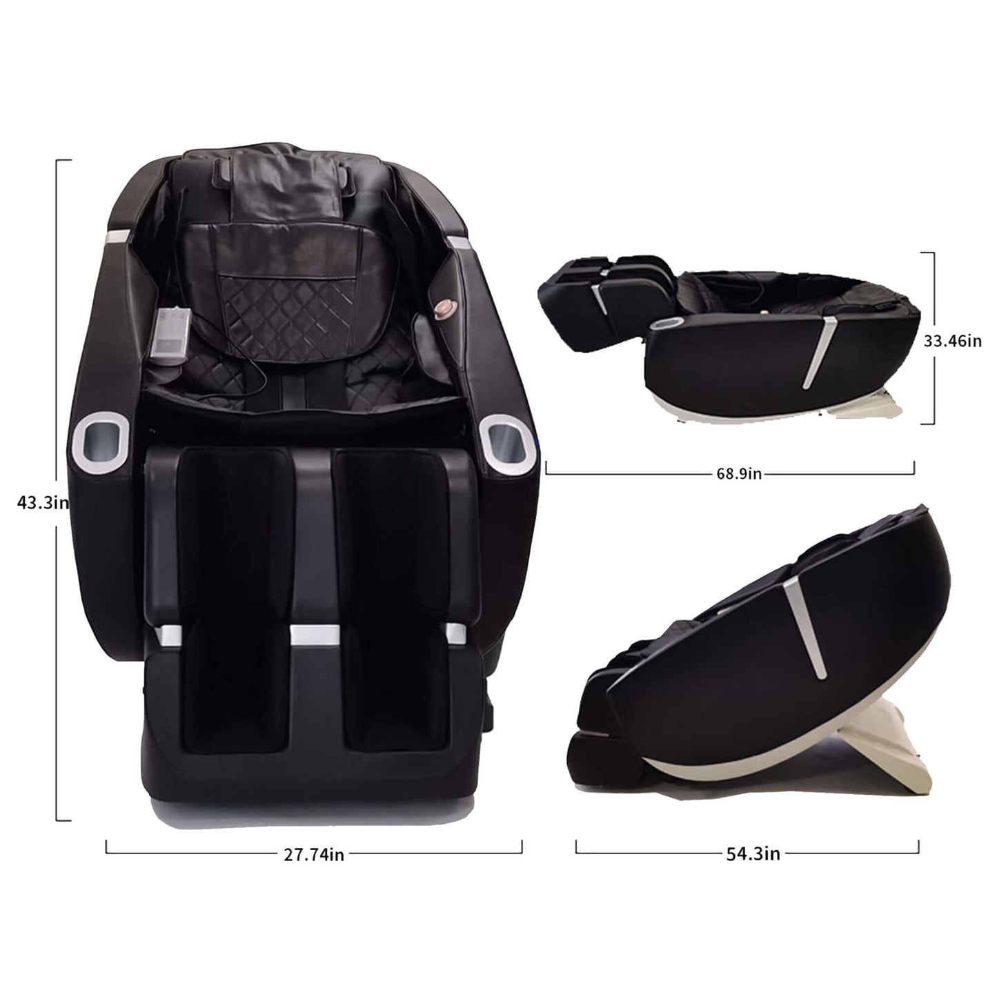 Rovix Premium Zero Gravity Full Body Multifunction Massage Chair With Auto Body Scan