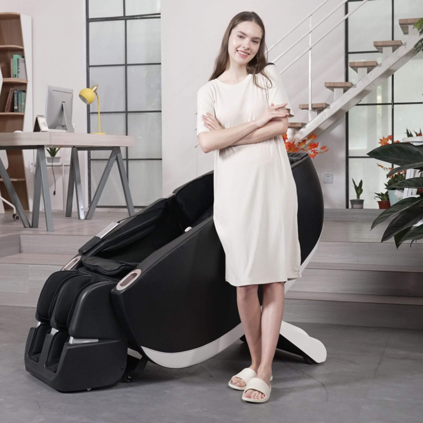 Rovix Premium Zero Gravity Full Body Multifunction Massage Chair With Auto Body Scan
