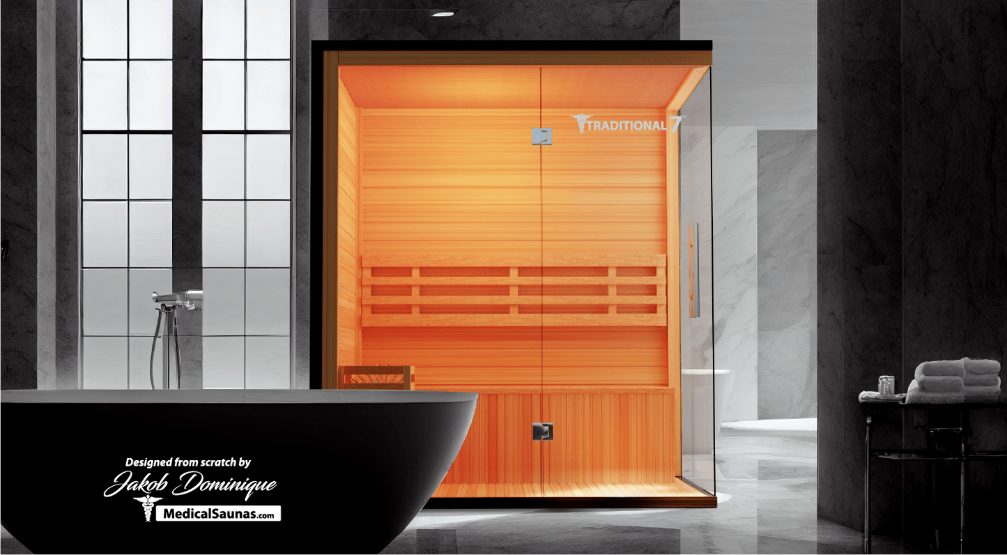 3 Person Home Steam Sauna | Traditional 7