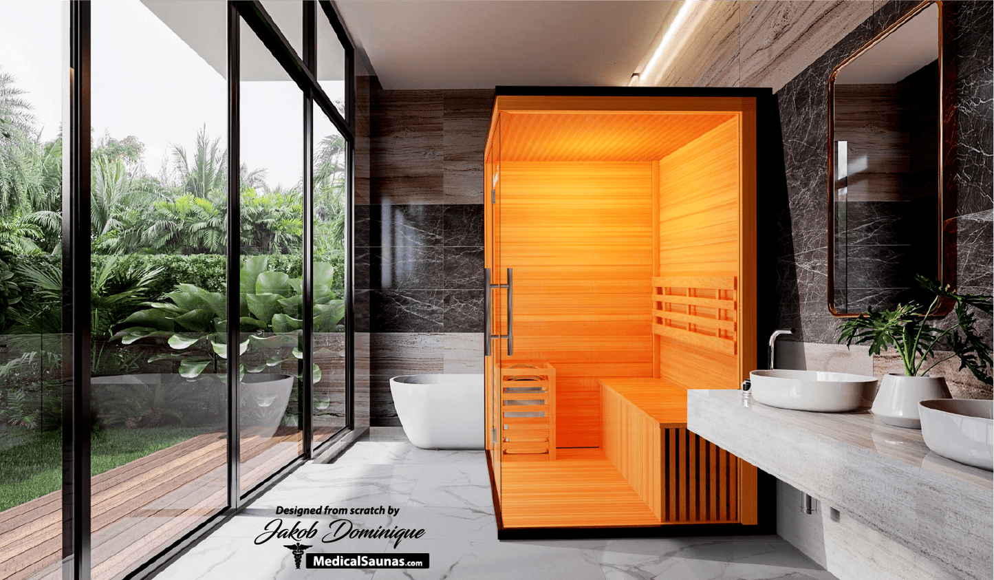 3 Person Home Steam Sauna | Traditional 7